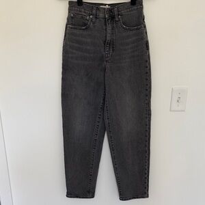 Madewell Balloon Jean, Dark Grey - Size 26 Tall